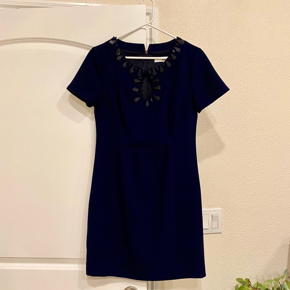 Trina Turk dress with keyhole neckline